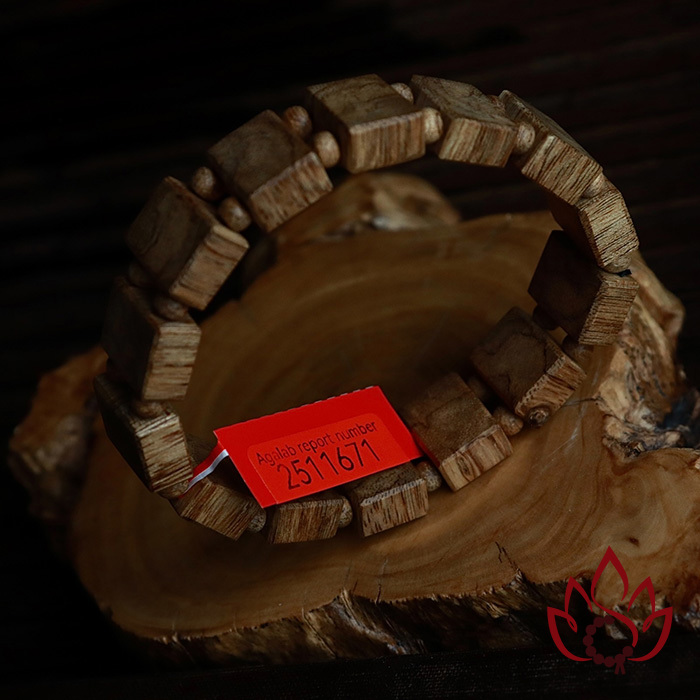 Vòng Trầm Hương Hạt Lách | Trầm Tốc Bông Tự Nhiên Lâu Năm